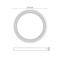 ULW-Q281 24W/6500K/F20 IP65 WHITE Светильник светодиодный влагозащищенный. Круг. Дневной свет (6500K). 225×40 мм. Корпус белый. Цвет рамок (в/к): золотистый, графит. ТМ Volpe UL-00012355 - фото 90993