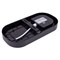 ULW-Q282 20W/3000K+4000K+6500K IP65 BLACK Светильник светодиодный влагозащищенный. Овал. Переключатель на корпусе: Теплый(3000K)/Белый(4000K)/Дневной(6500K). 255x128x50мм. Корпус черный. ТМ Volpe UL-00013661 - фото 90999