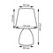 UML-B301 E14 LIGHT GREY Светильник настольный декоративный под лампу Е14, 40W. Механический выключатель. Светло-серый. ТМ Uniel UL-00010751 - фото 91374