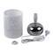 UML-B307 E14 SILVER/WHITE Светильник настольный декоративный под лампу Е14, 40W. Механический выключатель. Серебристый/Белый. ТМ Uniel UL-00012423 - фото 91455