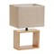 UML-B401 E27 LIGHT GREY/WOOD Светильник настольный декоративный под лампу Е27, 40W. Механический выключатель. Светло-серый. ТМ Uniel UL-00010956 - фото 91475