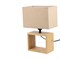UML-B401 E27 LIGHT GREY/WOOD Светильник настольный декоративный под лампу Е27, 40W. Механический выключатель. Светло-серый. ТМ Uniel UL-00010956 - фото 91483
