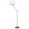 UML-T500 E27 SILVER/WHITE Торшер напольный под лампу Е27, 60W, с регулировкой наклона. Серебристый/Белый. ТМ Uniel UL-00010181 - фото 91631