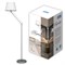 UML-T500 E27 SILVER/WHITE Торшер напольный под лампу Е27, 60W, с регулировкой наклона. Серебристый/Белый. ТМ Uniel UL-00010181 - фото 91637