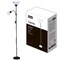 UML-T520 E27+E14 BLACK/WHITE Торшер напольный под лампу Е27 и Е14, 2х60W. Черный/Белый. ТМ Uniel UL-00010194 - фото 91646