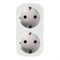 USH-A102 2G/WF WHITE Умный сетевой разветвитель Wi-Fi, 2 гнезда.16A. До 3680Вт. Голосовое управление+приложение UnielSmart. TM Uniel UL-00011388 - фото 91813
