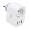 USH-A103 1G/UC/WF WHITE Умная розетка Wi-Fi. 2USB+Type-C (5В, 2,4A). 16A. До 3680Вт. Голосовое управление+приложение UnielSmart.  TM Uniel UL-00011389 - фото 91824