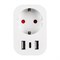 USH-A103 1G/UC/WF WHITE Умная розетка Wi-Fi. 2USB+Type-C (5В, 2,4A). 16A. До 3680Вт. Голосовое управление+приложение UnielSmart.  TM Uniel UL-00011389 - фото 91829
