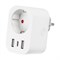 USH-A103 1G/UC/WF WHITE Умная розетка Wi-Fi. 2USB+Type-C (5В, 2,4A). 16A. До 3680Вт. Голосовое управление+приложение UnielSmart.  TM Uniel UL-00011389 - фото 91830