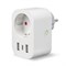 USH-A103 1G/UC/WF WHITE Умная розетка Wi-Fi. 2USB+Type-C (5В, 2,4A). 16A. До 3680Вт. Голосовое управление+приложение UnielSmart.  TM Uniel UL-00011389 - фото 91832