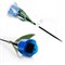 USL-C-454/PT305 BLUE TULIP  Садовый светильник на солнечной батарее "Синий тюльпан". Белый свет. 1*LR аккумулятор в/к. IP44. TM Uniel. UL-00004279 - фото 91889