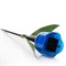 USL-C-454/PT305 BLUE TULIP  Садовый светильник на солнечной батарее "Синий тюльпан". Белый свет. 1*LR аккумулятор в/к. IP44. TM Uniel. UL-00004279 - фото 91891
