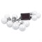 USL-S-126/PT1800 FROST BULBS Садовая гирлянда на солнечной батарее «Матовые лампочки». 10 светодиодов. Теплый белый свет. 1*АА Ni-Mh аккумулятор в/к. IP44. TM Uniel UL-00012697 - фото 92086