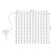 USL-S-131/PT1515 WARM WHITE CURTAIN Садовый занавес на солнечной батарее. 192 светодиода. Теплый белый свет . 1*АА Ni-Mh аккумулятор в/к. IP44. TM Uniel. UL-00006538 - фото 92143