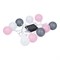 USL-S-230/PM1800 COTTON BALLS-1 Садовая гирлянда на солнечной батарее «Клубки». 10 светодиодов. Теплый белый свет. 1*АА Ni-Mh аккумулятор в/к. IP44. TM Uniel UL-00011593 - фото 92236