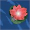 USL-S-826/PT060 RED WATERLILY Садовый светильник на солнечной батарее «Красная кувшинка». Плавающий. 1 светодиода. Теплый белый свет. 1*ААA Ni-Mh аккумулятор в/к. IP44. TM Uniel UL-00011599 - фото 92393