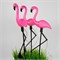 USL-S-833/PM530 FLAMINGO SET3 Садовый светильник на солнечной батарее «Фламинго», в комплекте из 3 штук. 6 светодиодов. Белый свет. 1*АA Ni-Mh аккумулятор в/к. IP44. TM Uniel UL-00012698 - фото 92441