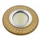 DLS-L144 GU5.3 GLASSY/GOLD Светильник декоративный встраиваемый, серия Luciole. Без лампы, цоколь GU5.3. Доп. светодиодная подсветка 3Вт. Стекло. Зеркальный/светло-желтый. ТМ Fametto UL-00003888 - фото 93404
