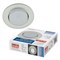 DLS-L158 GX53 CHROME/MATT CLEAR  Светильник декоративный встраиваемый, серия Luciole. Без лампы, цоколь GX53. Доп. светодиодная подсветка 4Вт. Металл/стекло. Хром/матовый+прозрачный. ТМ Fametto UL-00005323 - фото 93420