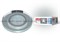 DLS-P106 GU5.3 CHROME/SILVER Светильник декоративный встраиваемый ТМ "Fametto", серия "Peonia". Без лампы, цоколь GU5.3. Основание металл, цвет хром. Отделка стекло, цвет серебро. 09994 - фото 93426