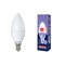LED-C37-11W/DW/E14/FR/NR Лампа светодиодная. Форма "свеча", матовая. Серия Norma. Дневной белый свет (6500K). Картон. ТМ Volpe UL-00003810 - фото 93771