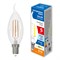 LED-CW35-5W/4000K/E14/CL/SLF Лампа светодиодная. Форма "свеча на ветру", прозрачная. Белый свет (4000К). ТМ Volpe UL-00008335 - фото 93830