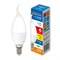 LED-CW37-6W/3000K/E14/FR/DIM/SLS Лампа светодиодная, диммируемая. Форма «свеча на ветру», матовая. Теплый белый свет (3000K). ТМ Volpe UL-00009223 - фото 93876