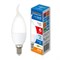 LED-CW37-6W/4000K/E14/FR/DIM/SLS Лампа светодиодная, диммируемая. Форма «свеча на ветру», матовая. Белый свет (4000K). ТМ Volpe UL-00009224 - фото 93879
