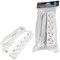S-GCU5-5 WHITE Удлинитель серии Ultra, шнур 5м., 5 гнезд, 16A, с/з. Белый. TM Uniel UL-00010009 - фото 94401
