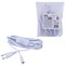 UCX-PT2/T70-300/B WHITE 1 STICKER Провод для подключения светильника ULT-P7* к сети 220В. 300 см, с кнопкой включения. Белый. ТМ Uniel UL-00013037 - фото 94695