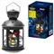 ULD-L1220-010/DTB/RGB BLACK Фонарь со светодиодной гирляндой внутри, на батарейке (в комплект не входит). 10 светодиодов. RGB свет. Режим мигания. Черный корпус. 12*20 см. TM Uniel. UL-00002309 - фото 95206