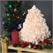 ULW-R07 T/WHITE+GREEN/150C/A Ель пудровая Светильник светодиодный со  сменными лампами (в/к), белая + зеленая, E27. Плафон D150мм, прозрачный. Белое основание. TM Uniel UL-00009406 - фото 96354