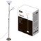 UML-T520 E27+E14 SILVER/WHITE Торшер напольный под лампу Е27 и Е14, 2х60W. Серебристый/Белый. ТМ Uniel UL-00010195 - фото 96428