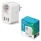 USH-A103 1G/UC/WF WHITE Умная розетка Wi-Fi. 2USB+Type-C (5В, 2,4A). 16A. До 3680Вт. Голосовое управление+приложение UnielSmart.  TM Uniel UL-00011389 - фото 96448