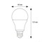 LED-A60-12W/SCEP/E27/FR/DIM IP65 PLO65WH Лампа светодиодная диммируемая для птиц. Спектр для яйценоскости. TM Uniel UL-00014392 - фото 96674