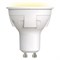LED-JCDR 6W/WW/GU10/FR/DIM PLP01WH Лампа светодиодная, диммируемая. Форма «JCDR», матовая. Серия ЯРКАЯ. Теплый белый свет (3000K). Картон. ТМ Uniel UL-00003990 - фото 97085