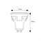 LED-JCDR 6W/WW/GU10/FR/DIM PLP01WH Лампа светодиодная, диммируемая. Форма «JCDR», матовая. Серия ЯРКАЯ. Теплый белый свет (3000K). Картон. ТМ Uniel UL-00003990 - фото 97087