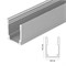 UFE-A21 SILVER 200 POLYBAG Накладной профиль для гибкой светодиодной ленты NEON 8х16мм, анодированный алюминий. Длина 200 см. ТМ Uniel UL-00013288 - фото 97302