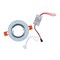 DLS-L208 GU5.3 CHROME/WHITE Светильник декоративный встраиваемый, серия Luciole. Без лампы. Доп.подсветка 3Вт. Металл, цвет хром. Отделка стекло белое с серебром. ТМ Fametto UL-00013091 - фото 97724