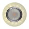 DLS-L208 GU5.3 CHROME/WHITE Светильник декоративный встраиваемый, серия Luciole. Без лампы. Доп.подсветка 3Вт. Металл, цвет хром. Отделка стекло белое с серебром. ТМ Fametto UL-00013091 - фото 97738