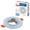 DLS-L208 GU5.3 CHROME/WHITE Светильник декоративный встраиваемый, серия Luciole. Без лампы. Доп.подсветка 3Вт. Металл, цвет хром. Отделка стекло белое с серебром. ТМ Fametto UL-00013091 - фото 97740