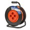 УС-4-40 /UCK-4N/2x1,00/40M/S ORANGE/BLACK Удлинитель силовой на пластиковой катушке, б/з, 4 гнезда, 40м (ПВС 2х1), 10A. Оранжевый/черный. TМ Uniel UL-00014543 - фото 98028