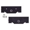 UFC-Q122 C20 BLACK SET2 Заглушка торцевая для профиля типа A20 под натяженые потолки, в составе набора из 2 штук. ТМ Volpe UL-00014649 - фото 98308