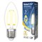 LED-C35-5W/WW/E27/CL/DIM GLA01TR Лампа светодиодная диммируемая. Форма "свеча", прозрачная. Серия Air. Теплый белый свет (3000K). Картон. ТМ Uniel UL-00003643 - фото 98630