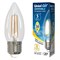 LED-C35-5W/WW/E27/CL/DIM GLA01TR Лампа светодиодная диммируемая. Форма "свеча", прозрачная. Серия Air. Теплый белый свет (3000K). Картон. ТМ Uniel UL-00003643 - фото 98631