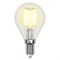 LED-G45-5W/WW/E14/CL/DIM GLA01TR Лампа светодиодная диммируемая. Форма "шар", прозрачная. Серия Air. Теплый белый свет (3000K). Картон. ТМ Uniel UL-00002866 - фото 98639
