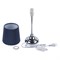 UML-B309 E14 CHROME/DARK BLUE Светильник настольный декоративный под лампу Е14, 40W. Механический выключатель. Хром/Темно-синий. ТМ Uniel UL-00012426 - фото 98916