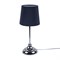 UML-B309 E14 CHROME/DARK BLUE Светильник настольный декоративный под лампу Е14, 40W. Механический выключатель. Хром/Темно-синий. ТМ Uniel UL-00012426 - фото 98919