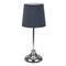 UML-B309 E14 CHROME/DARK BLUE Светильник настольный декоративный под лампу Е14, 40W. Механический выключатель. Хром/Темно-синий. ТМ Uniel UL-00012426 - фото 98920