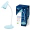 TLD-559 Blue/LED/280Lm/5000K/Dimmer Светильник настольный, 3W. Сенсорный выключатель. Голубой. ТМ Uniel UL-00004142 - фото 99190